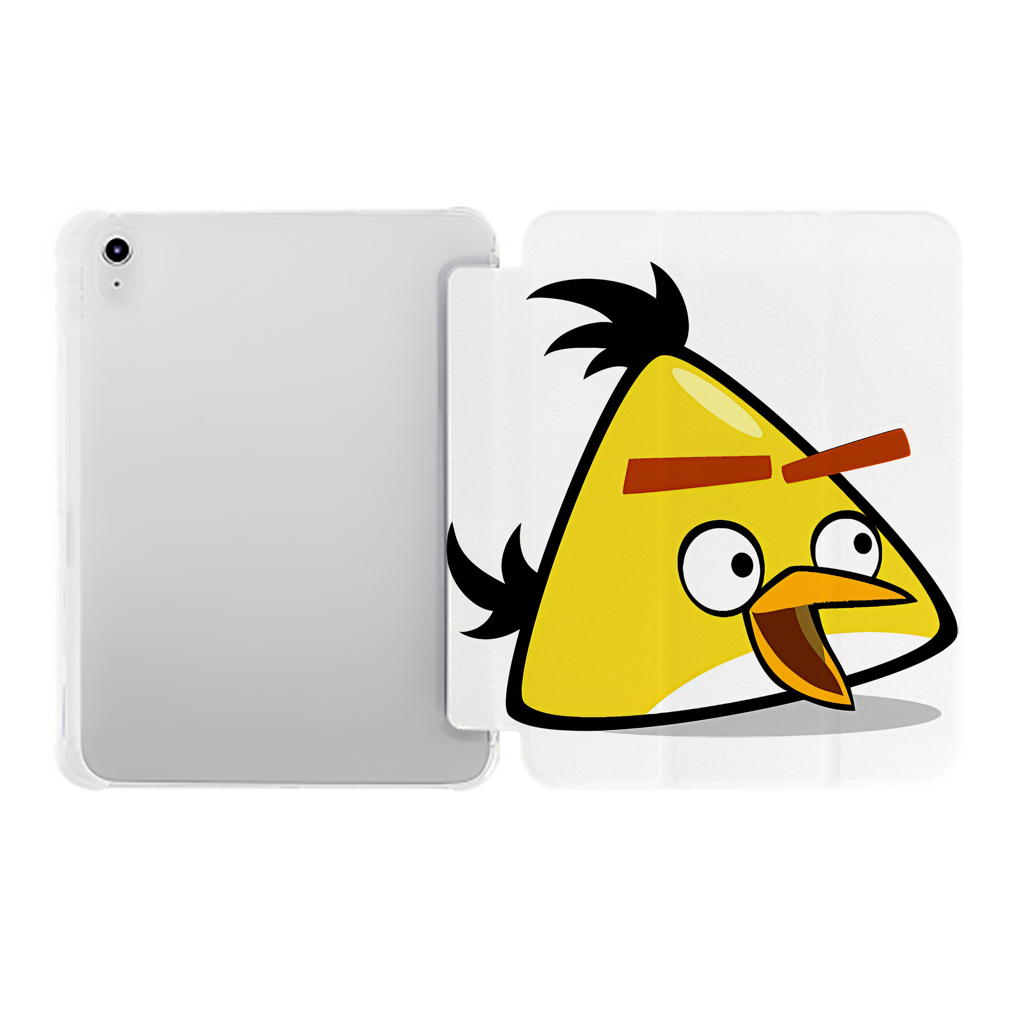 （画像用） Angry Birds アングリーバード IPad ケース ペン収納付き 三つ折りスタンド PUレザー×シリコン 対応機種9.5/10.5/10.9インチ